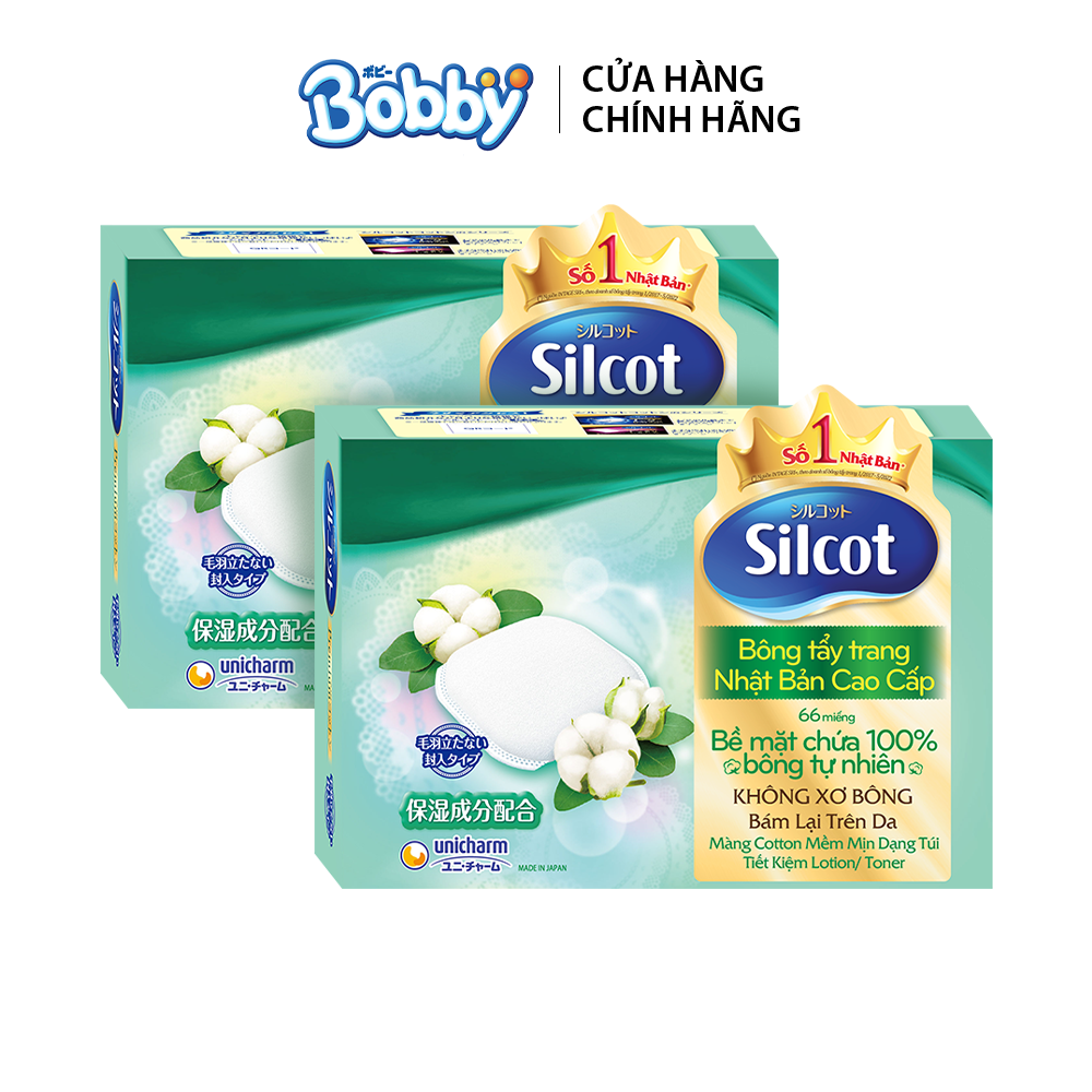 Gift - combo 2 bông trang điểm silcot 66 miếng