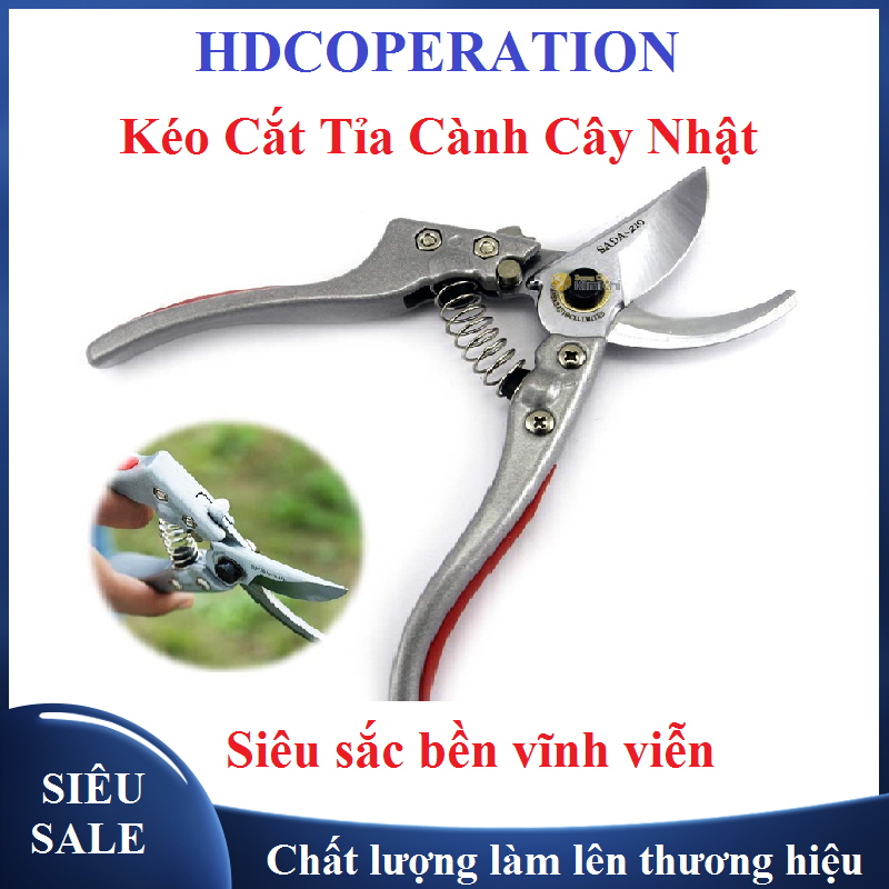 Kéo tỉa cắt cành cây sada 210mm nhật bản- kéo tỉa cành cây - kéo tỉa cành cây