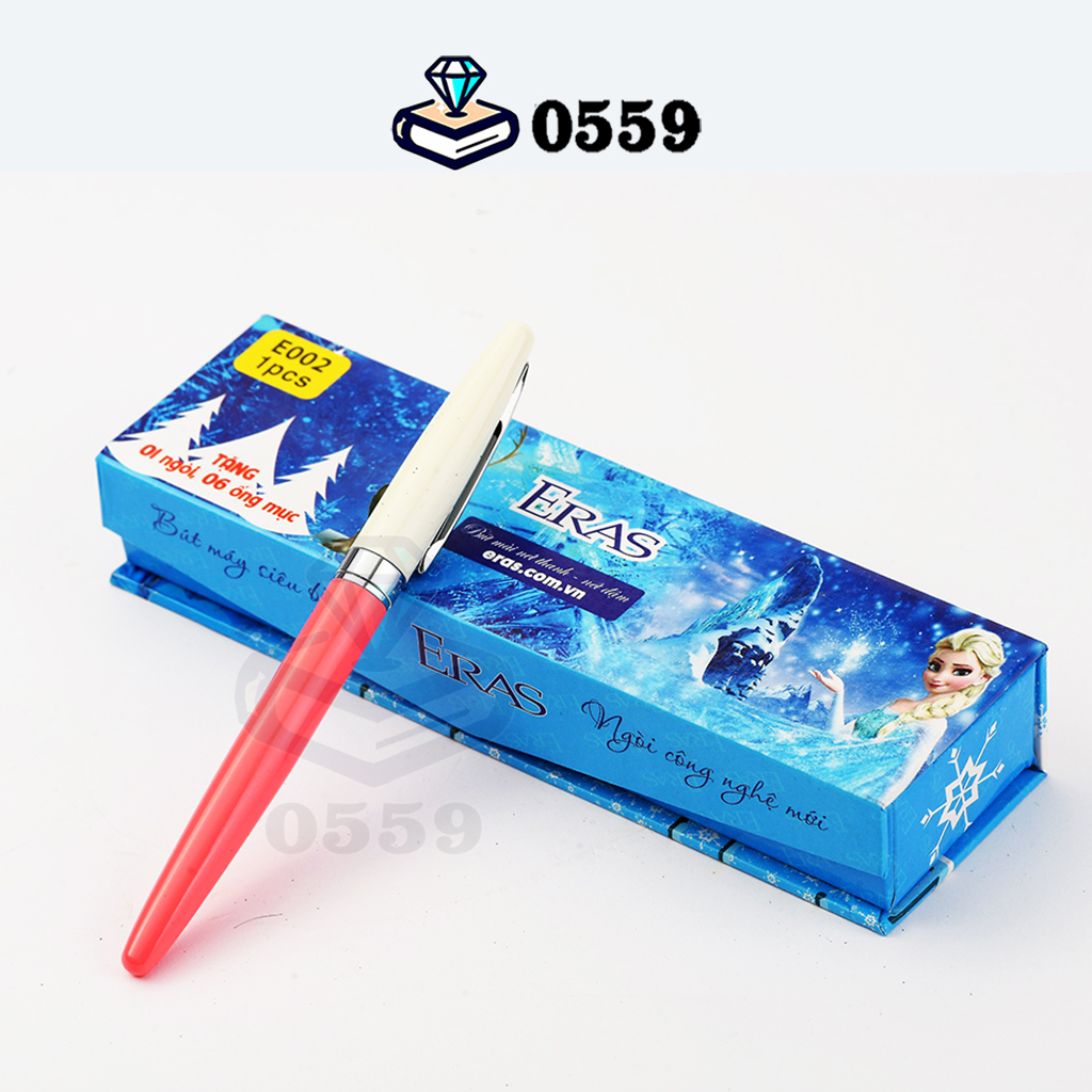 Bút máy ngòi mài luyện chữ đẹp tặng 1 ngoài và 6 ống mực Eras 002 bút máy ngòi mài VPP 0559 luyện chữ đẹp