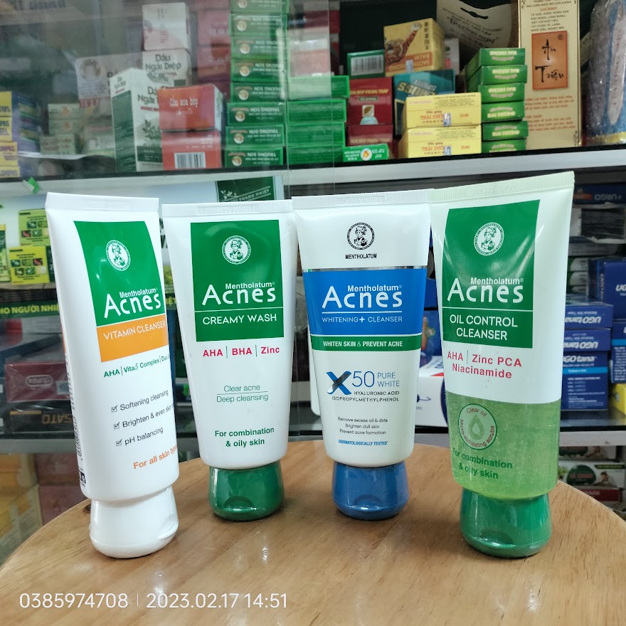 Sữa rửa mặt acnes ngăn ngừa mụn kháng khuẩn, sáng da, mờ vết thâm