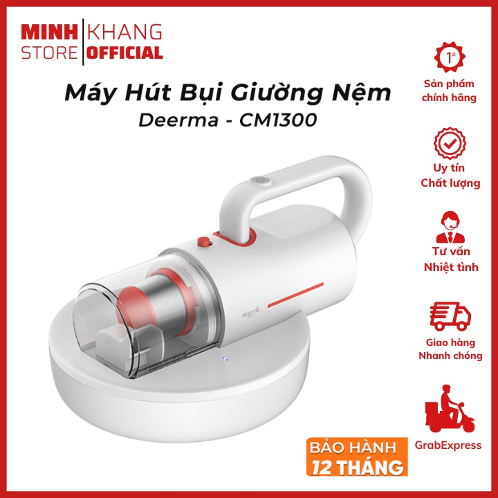 Máy hút bụi giường đệm deerma cm1300 máy hút bụi diệt khuẩn sử dụng tia uv máy hút bụi mịn