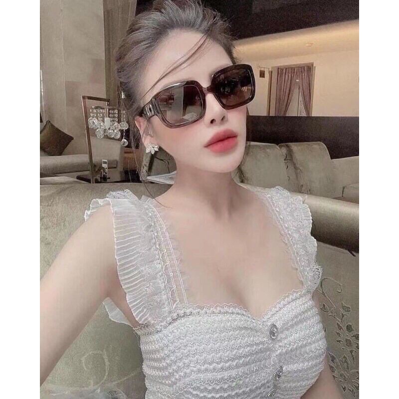 Áo 2 dây bản to bèo khoá sau lưng