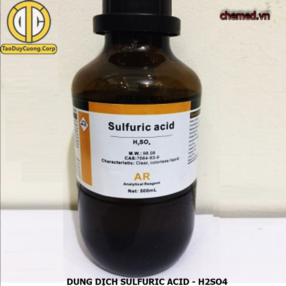 Dung dịch Acid Sulfuric - H2SO4 dùng trong y tế, thí nghiệm
