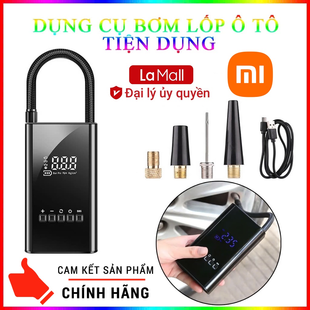 Săn Lẹ Deal Rẻ LazMall You Xiaomi Máy Bơm Lốp Xe Hơi Không Dây Tự Ngắt L3024 Điện Tử Cao Cấp, Máy Bơm Hơi Đa Năng: Bơm Ô Tô, Xe Máy, Xe Đạp,, Bóng, Công suất: 60W, Tự Ngắt, Áp suất: 150psi, Tích Hợp Đèn Led, Màn Hình Led, Áp Lực Lớn, Chính Hãng Xiaomi 1