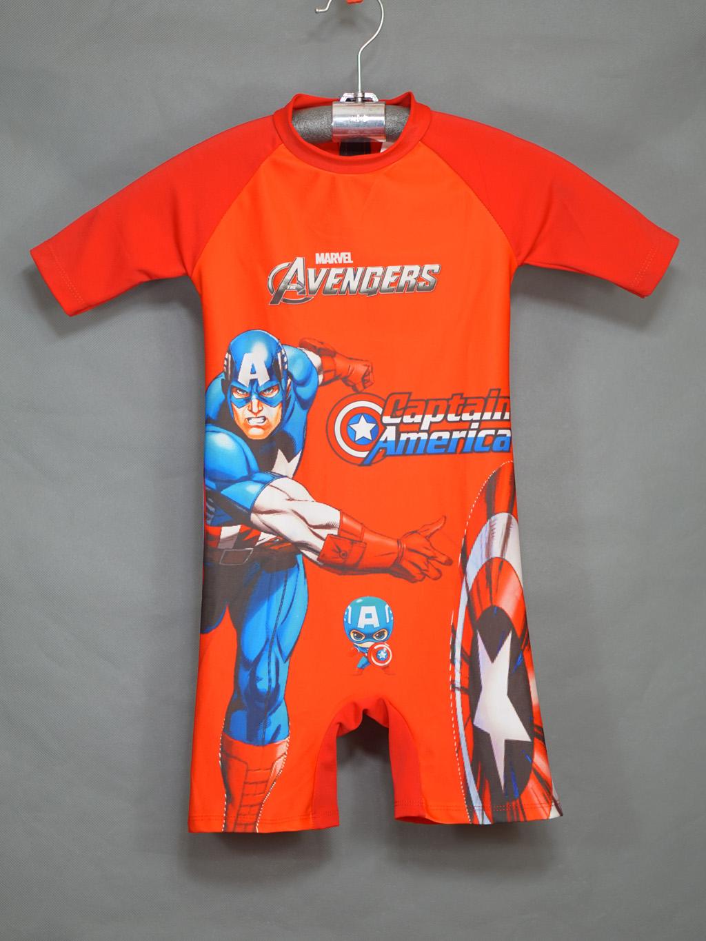 Đồ bơi liền thân đội trưởng Mỹ Captain America siêu ngầu cho bé trai