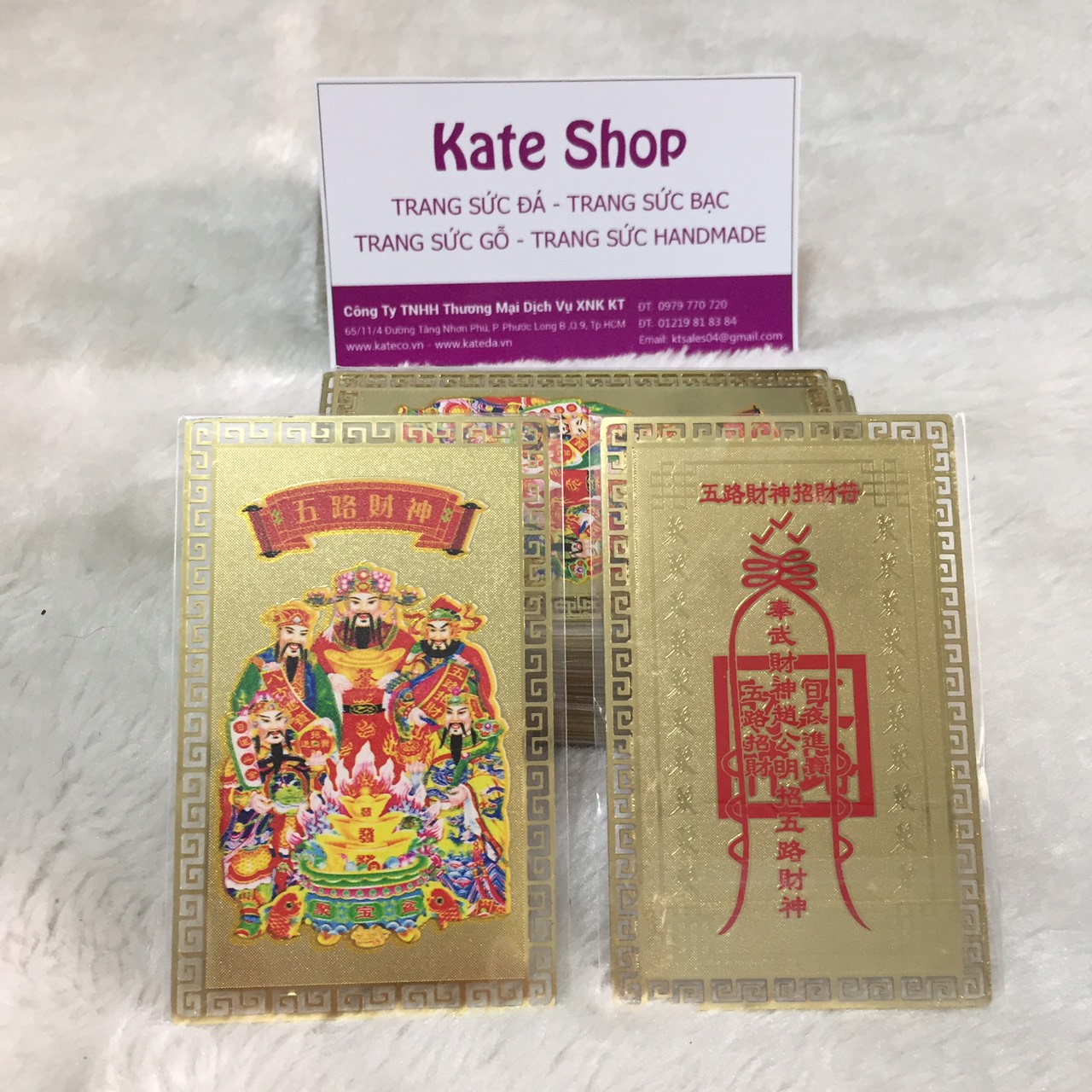 [HCM]KBNL Kim bài Ngũ Lộ Thần Tài phù khai vận mở ( Qúy khách vui lòng xem kĩ mô tả để chọn đúng mã hàng )