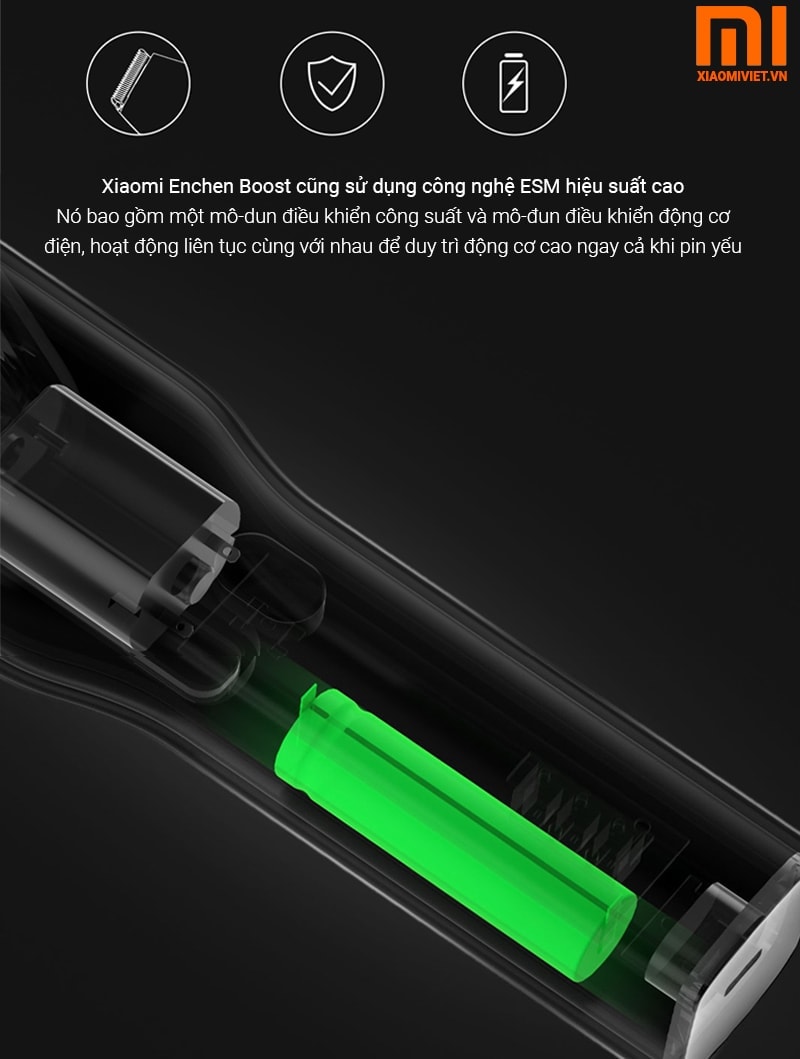 Tông Đơ Cắt Tóc Xiaomi ENCHEN Boost công suất 5w - máy cắt tóc gia