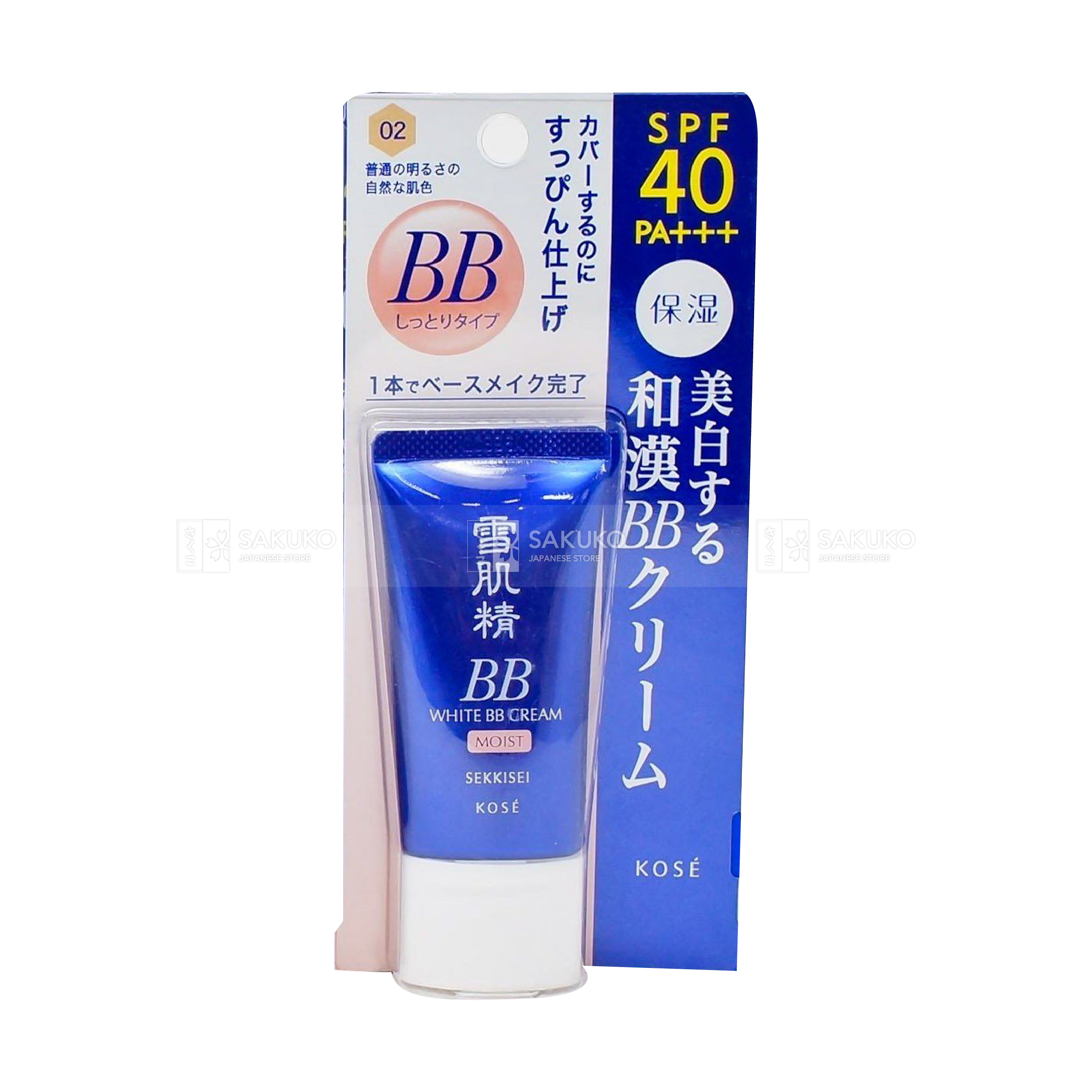 Kem nền trang điểm Kose Sekkisei White BB Cream SPF40/PA+++ 30g - Japan