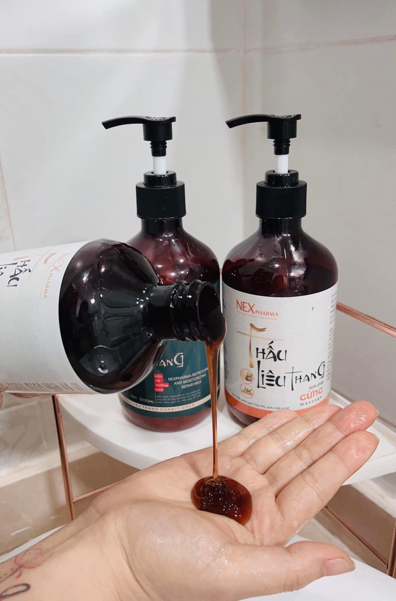 Com bo dầu gội , xả ,serum thảo dược chống rụng tóc thấu liêu thang
