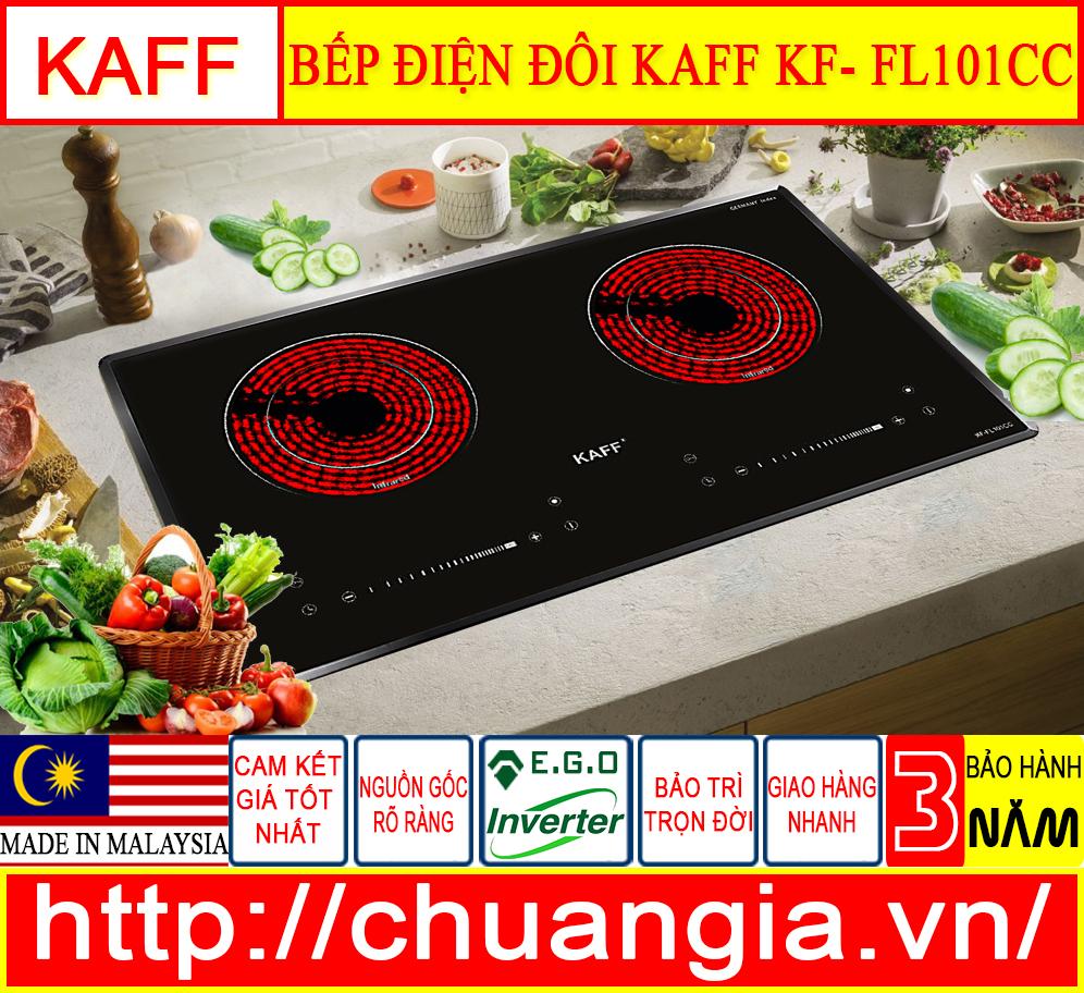 Bếp Điện Kaff KF FL101CC MADE IN MALAYSIA., bếp điện đôi kaff, bếp điện kaff, bếp hồng ngoại kaff, bếp hồng ngoại, bếp điện từ.