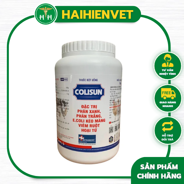 Colisun - phân xanh, phân trắng, ecoli, kéo màng, viêm ruột hoại tử