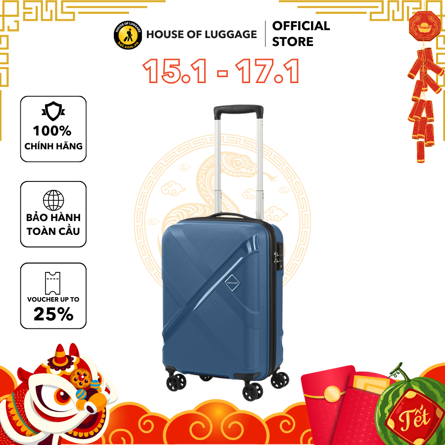 [GIẢM THÊM 25%] Vali kéo Falcon KAMILIANT BY AMERICAN TOURISTER Thương Hiệu Mỹ bảo hành quốc tế 118 quốc gia