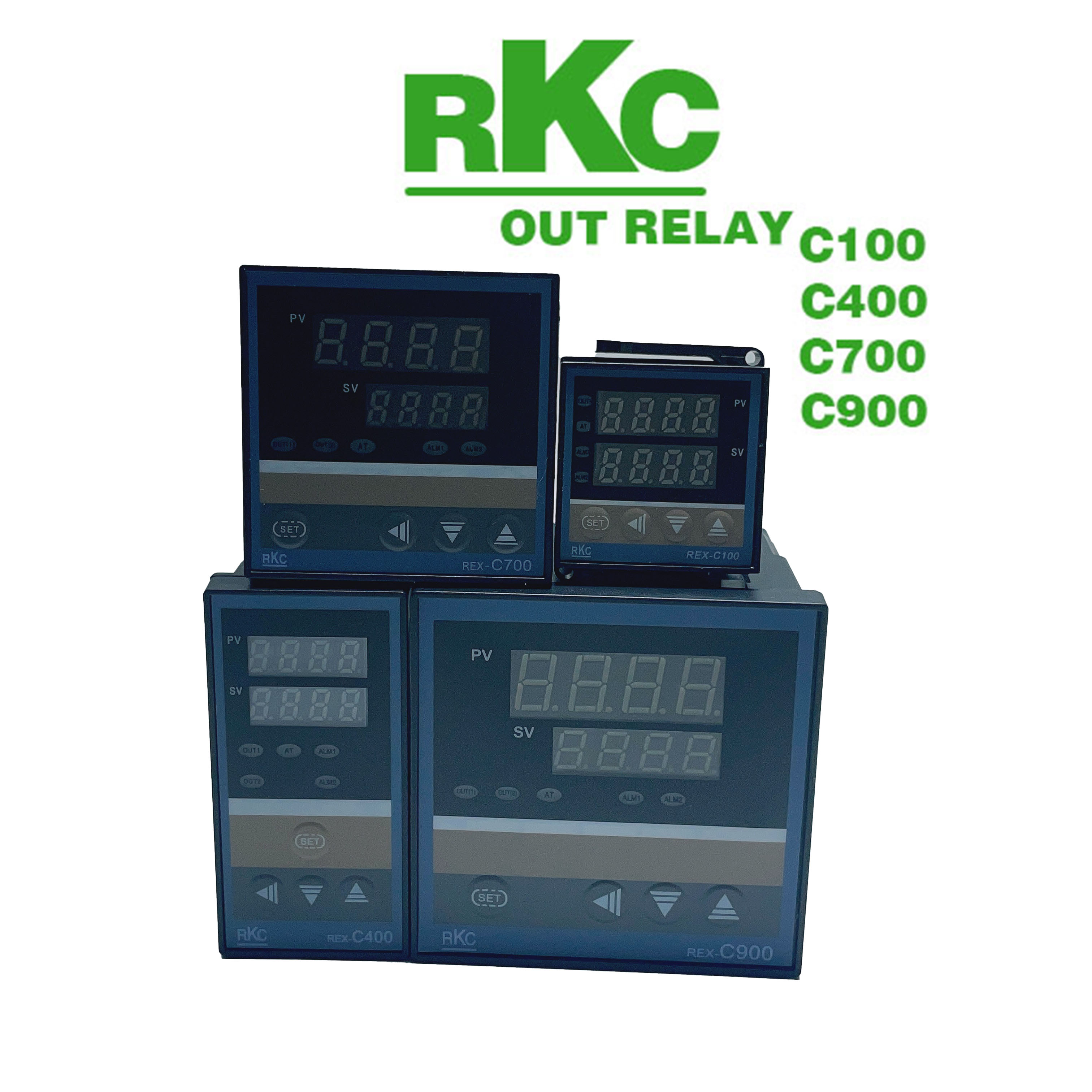 Bộ điều khiển nhiệt độ rkc rex-c100~c900 - out relay