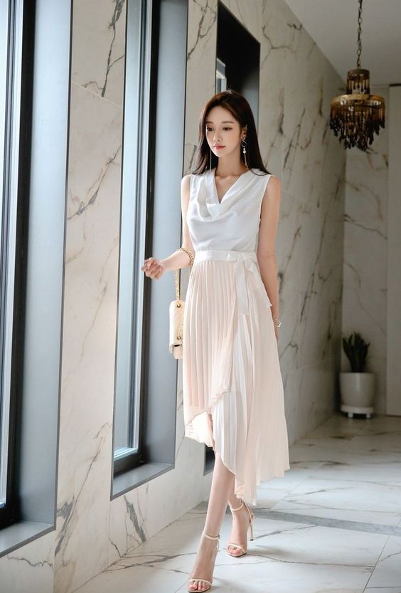Set váy lụa xinh xắn