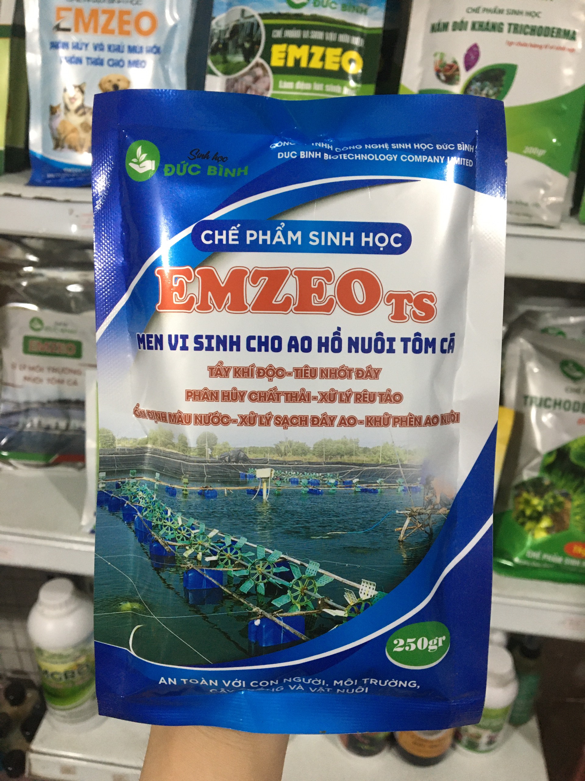 Emzeo ts men vi sinh chuyên dùng xử lý nước ao hồ nuôi tôm cá