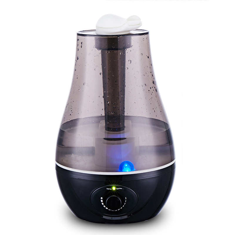 Máy phun sương siêu âm bù ẩm phòng dùng máy sưởi 3 lít connie j204 hai màu đen, xanh- bảo hành 1 năm