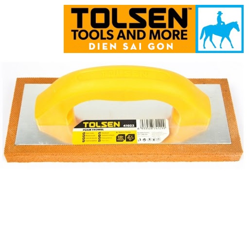 Bàn chà xốp cao su vàng foam trowel 240mm x 100mm tolsen wadfow 41022