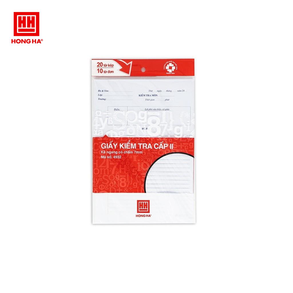 Giấy kiểm tra kẻ ngang 4932