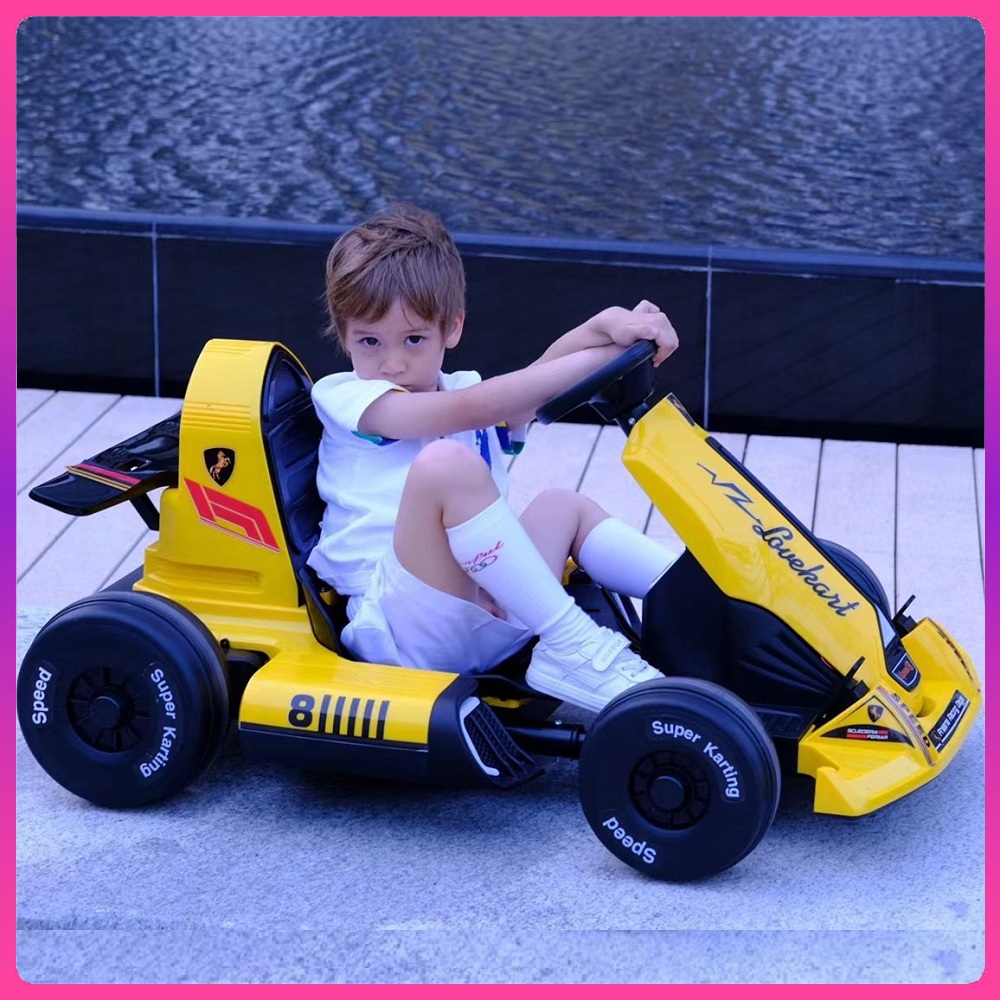 Xe ô tô điện trẻ em BDQ-08 kiểu dáng thể thao khung kim loại chắc chắn bánh nhựa bọc cao su, 2 Động cơ mạnh mẽ + trọng tải lớn (Model mới 2022)