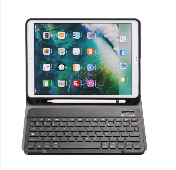 "Bao da kèm bàn phím Bluetooth iPad Mini 2,3,4,5, Mini 6 hiệu Smart Keyboard tiện dụng có khay cài b