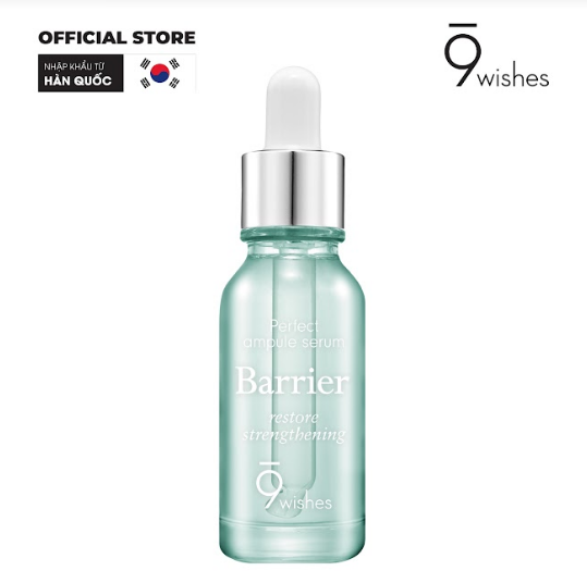 Tinh chất dưỡng ẩm 9 WISHES EXTREME BARRIER AMPULE SERUM 25ML, sản phẩm được khuyên dùng dành cho làn da căng thẳng do sự khắc nghiệt của môi trường