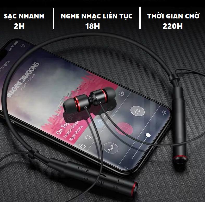 Tai nghe Bluetooth thể thao ROMAN Z6000 kết nối 2 điện thoại cùng lúc