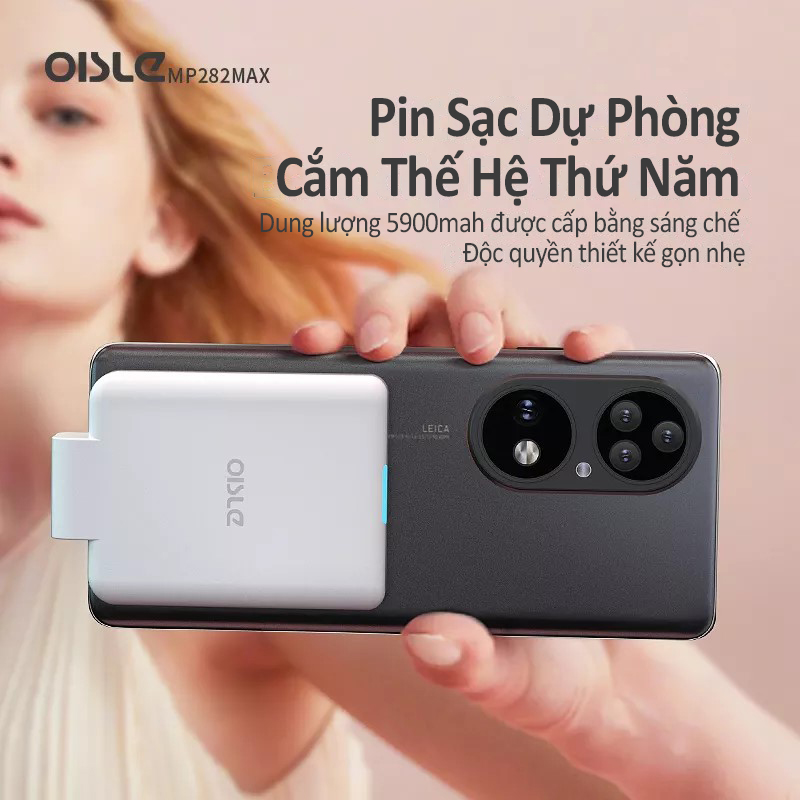 Pin Sạc Dự Phòng Sạc Nhanh Mỏng Nhẹ Oisle MP282 Max 5900Mah