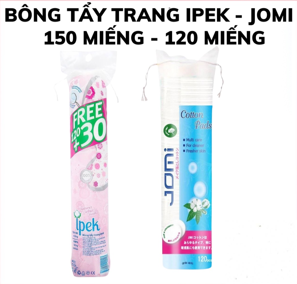 Bông tẩy trang ipek/jomi miếng cotton pads