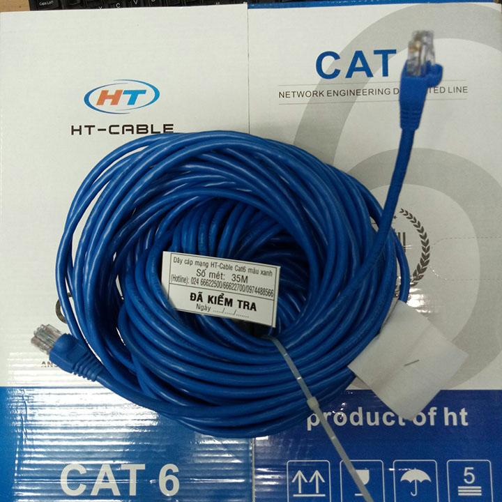 Dây cáp mạng cat6 utp ht-cable 35 mét có sẵn 2 đầu