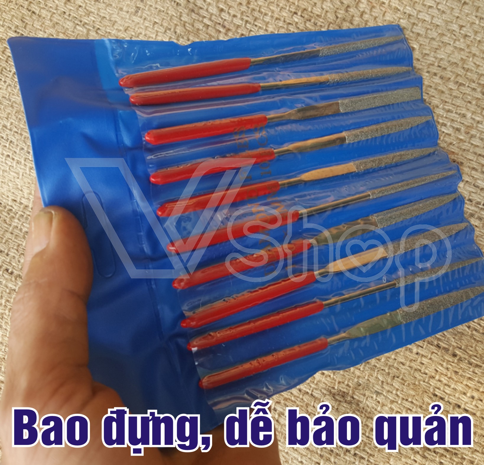 Bộ dũa mài, giũa mini, thủ công, mỹ nghệ, handmade, 10 chi tiết