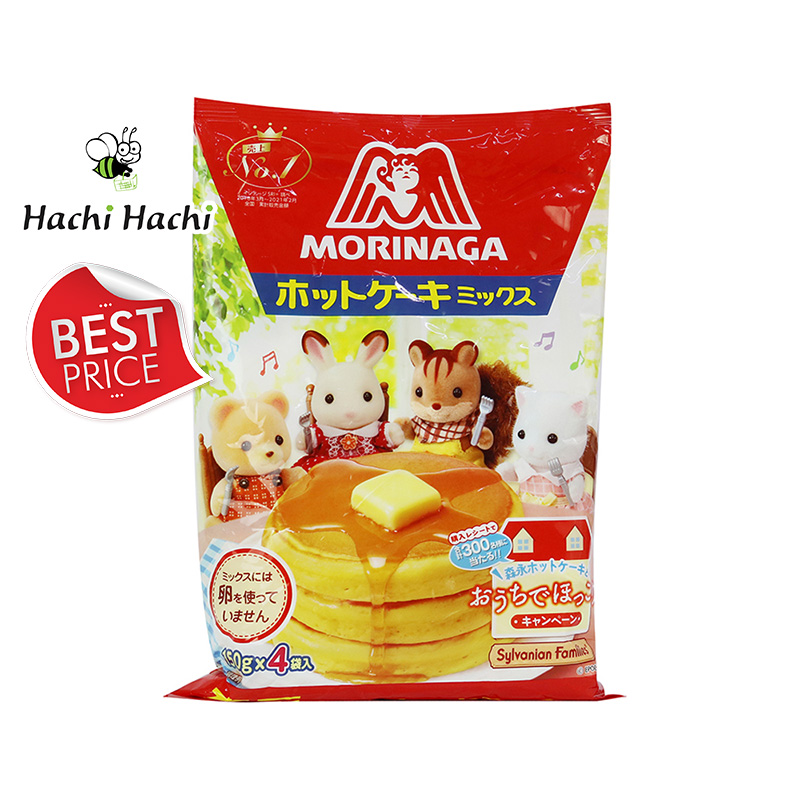 BEST PRICE Bột làm bánh Hotcake Morinaga 600g 150g x 4gói - Hachi Hachi