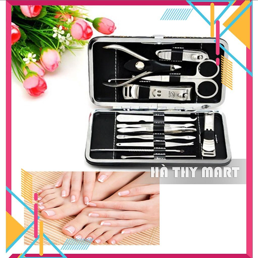 Bộ cắt móng tay, bộ làm móng tay, bộ bấm dũa móng tay 18 món đa năng,dụng cụ làm nail nhiều chi tiết, nail care cao cấp nhiều dụng cụ tiện lợi, bo kiềm cắt móng tay cao cấp