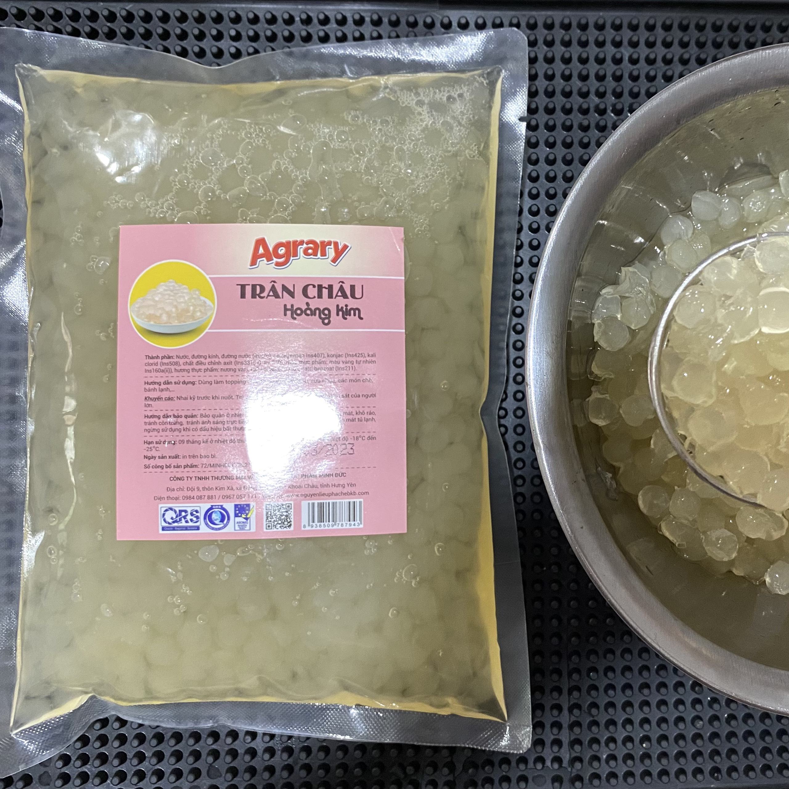 Trân châu 3Q đen/ trắng túi 1kg