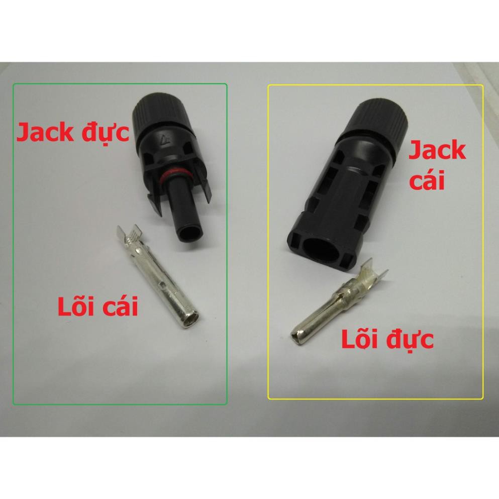 Jack kết nối MC4 cút nối chuyên dụng cho cáp pin năng lượng mặt trời