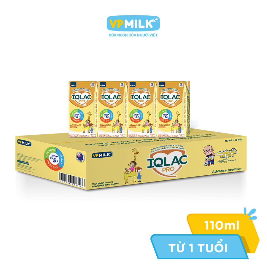 Thùng 48 hộp Sữa bột pha sẵn - IQLac Pro Advance Premium 110ml Hộp