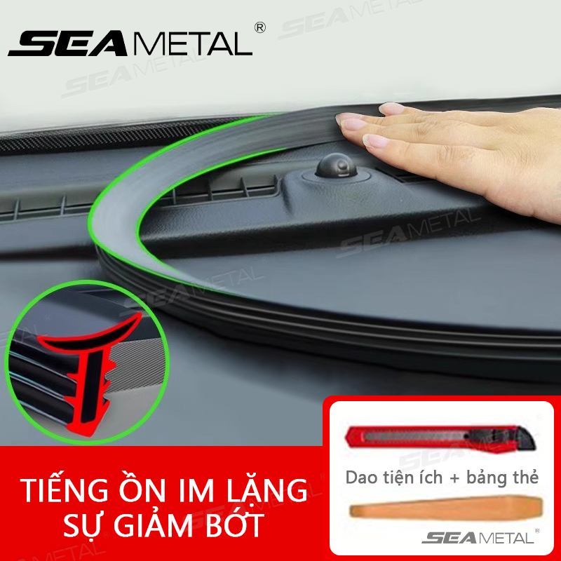 Dải niêm phong ô tô cao su SEAMETAL 1.6M Bảng điều khiển cách âm Cách nhiệt Kính chắn gió tự động Edge Dải niêm phong khoảng cách Giá 38,900 Đồng*Miễn phí vận chuyển