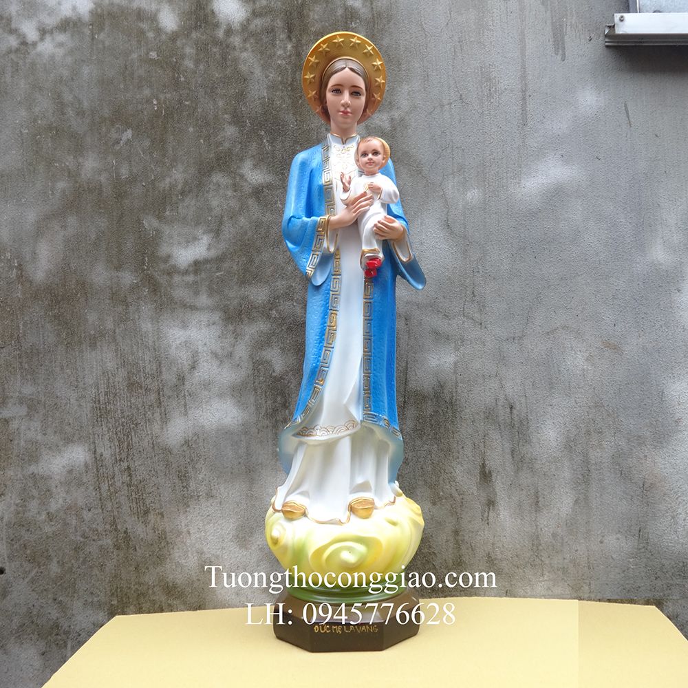 Tượng Đức Mẹ La Vang Việt Nam 80cm composite