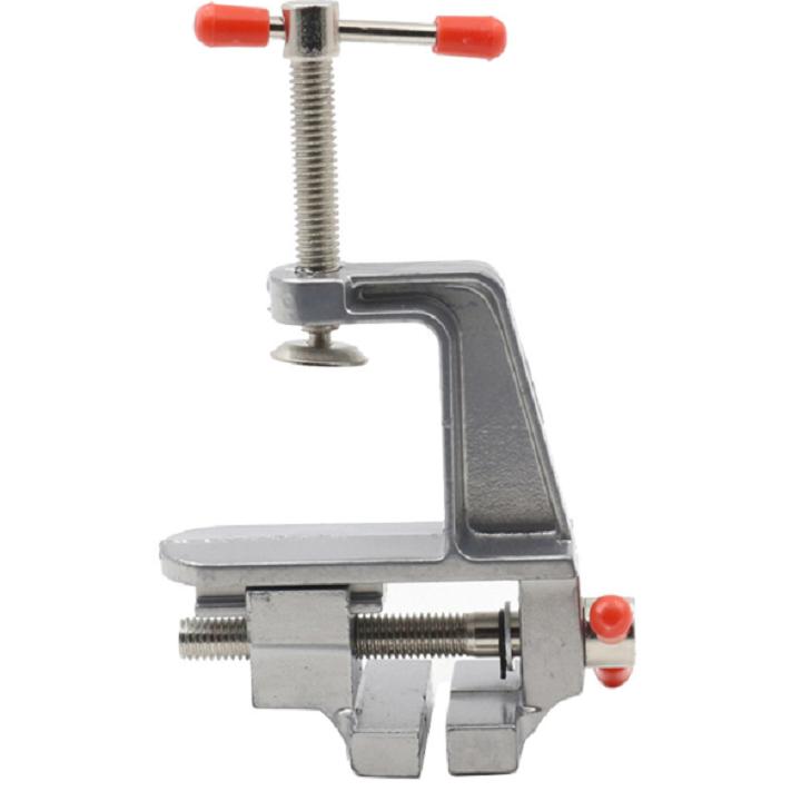 Ê tô mini V1, e to V1, ê tô kẹp bàn: Nhỏ gọn, chắc chắn, siêu khỏe chống chầy xước sản phẩm (bạc)