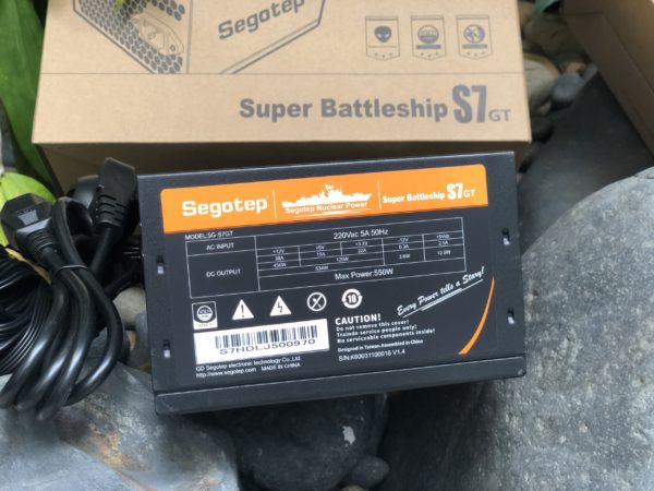 Nguồn Segotep S7 550W Công Suất Thực (8pin dành cho VGA RX570 580) bảo hành chính hãng NWH 3 năm