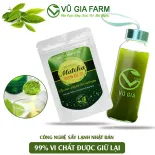 Pure Vu Gia Cold-Dried Matcha Olong (50G/Bag) + Free Glass Juice Bottle with Hanging Rope 300ml - Safe Weight Loss, Detoxification, Cancer Prevention, Skin Care Mask