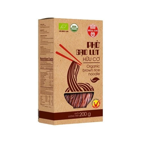 Phở gạo lứt hữu cơ Bích Chi 200g