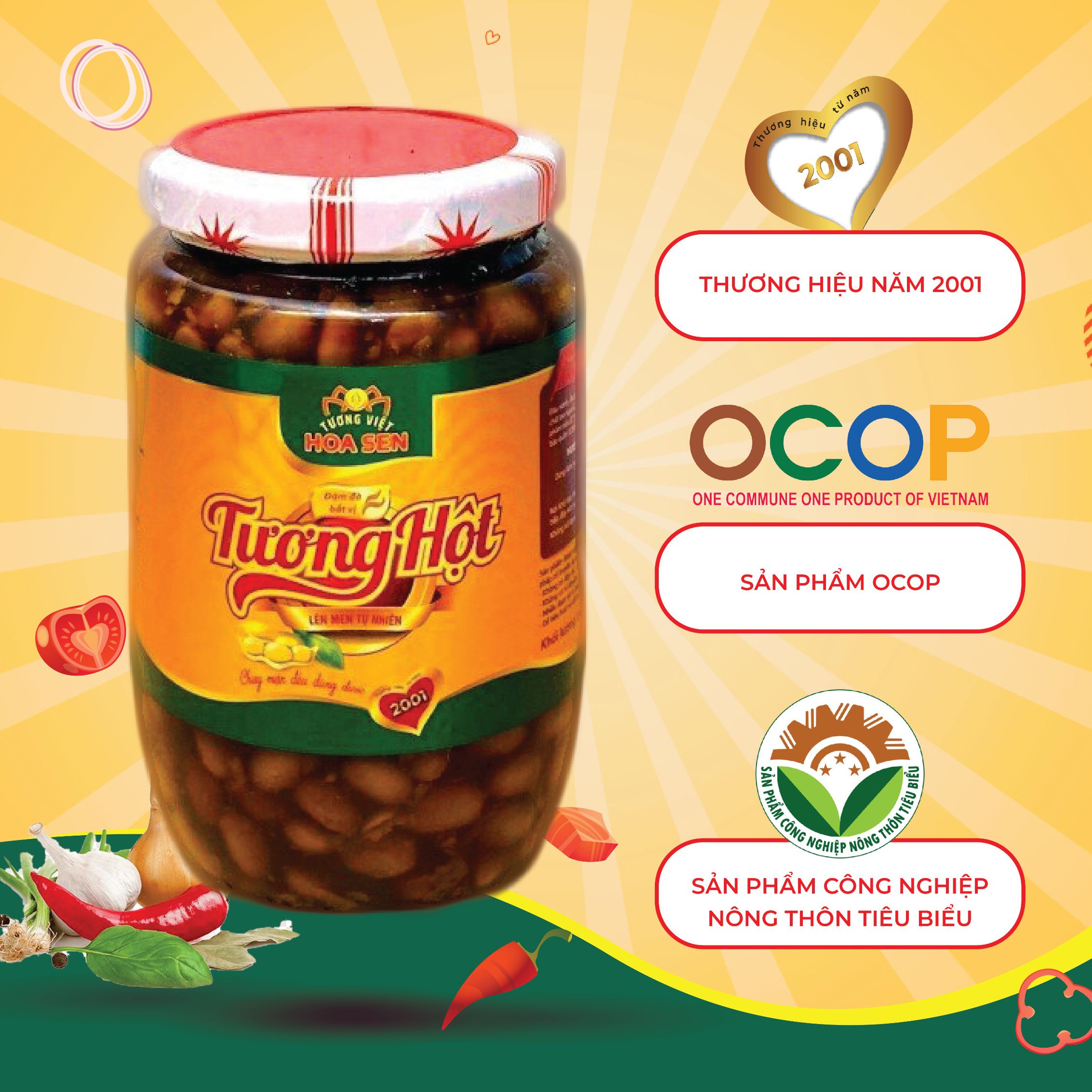 Tương Hột hủ thủy tinh 420g