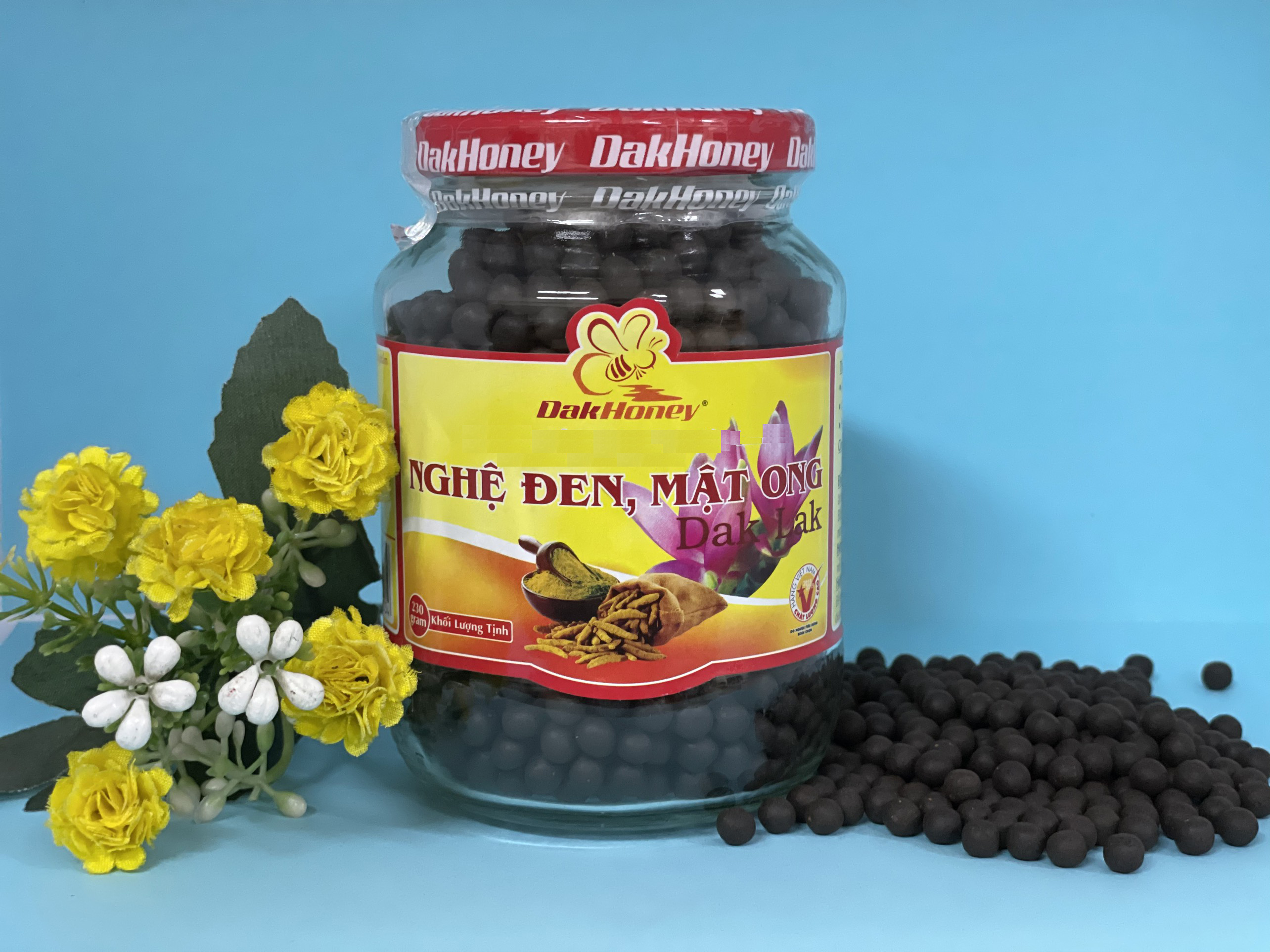 NGHỆ ĐEN MẬT ONG DAKHONEY 230G