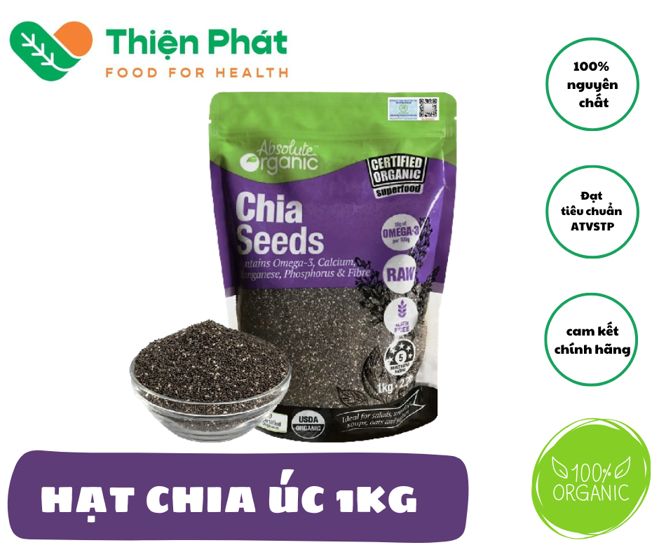 Hạt chia tím úc organic 1kg