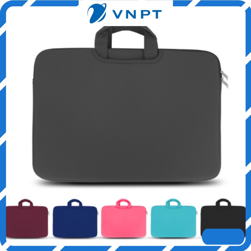 Cặp đựng Laptop Macbook chống sốc 15.6inch, 14inch, 13inch, 17inch cao cấp loại dày có dây đeo tiện lợi