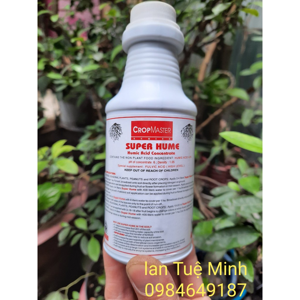 Phân bón lá Humic Super Hume chai 250ml của Mỹ, cam kết sản phẩm đúng mô tả, chất lượng đảm bảo