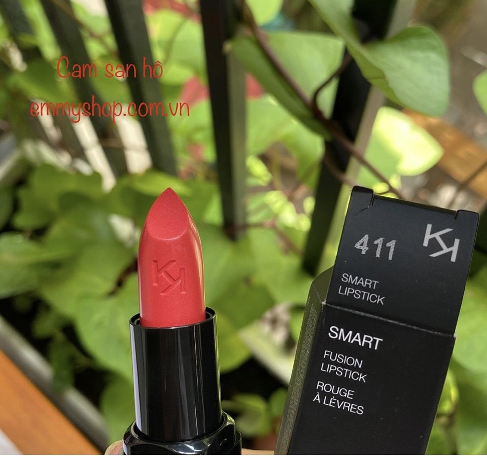 Son KiKo Smart Fusion Lipstick 411 Màu Hồng Cam San hô