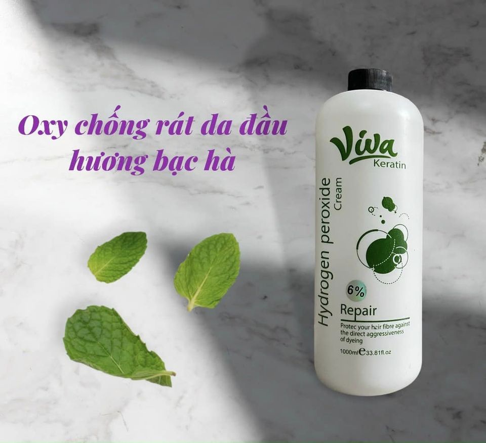 HÀNG XỊN CHỐNG RÁT Oxy Bạc hà VIVA bảo đảm chống xót rát da đầu 100 không khô tóc hương bạc hà khử mùi hôi thuốc nhuộm Hair forever love
