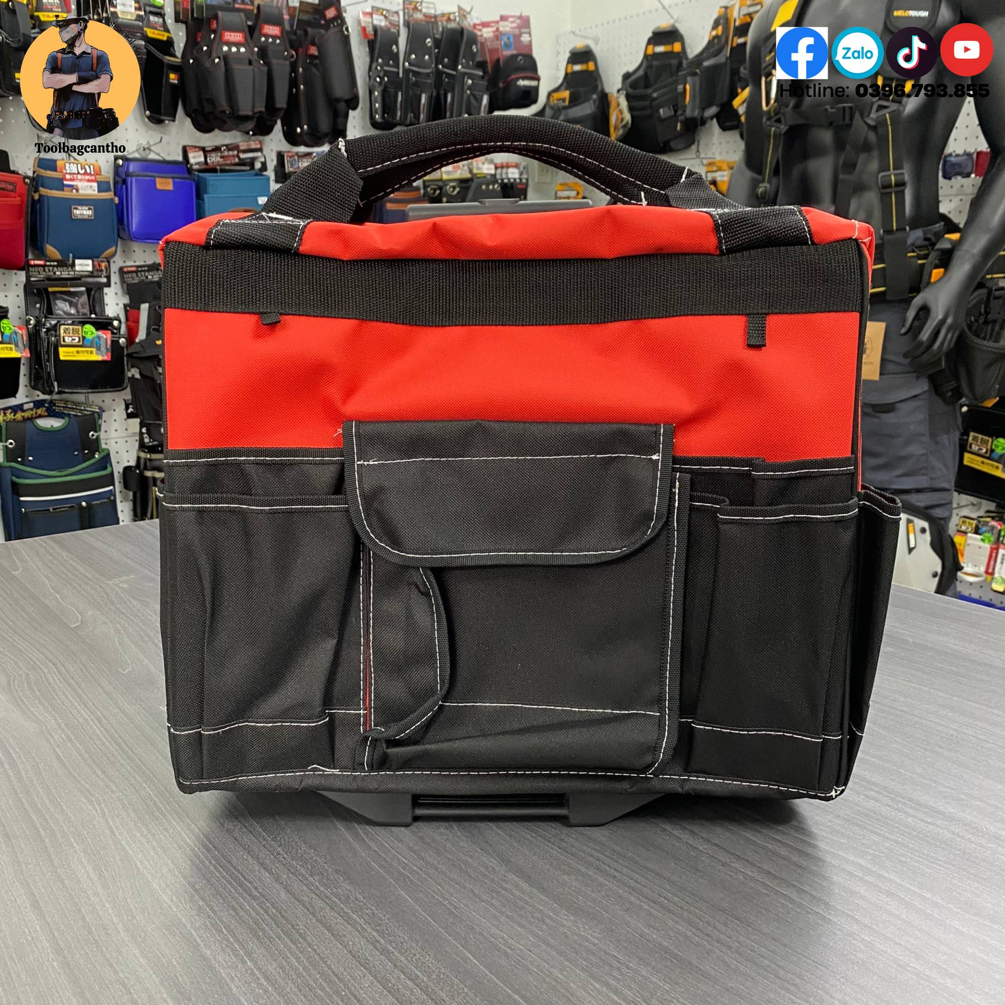 Túi đựng đồ nghề có bánh xe kéo 39x40x24cm