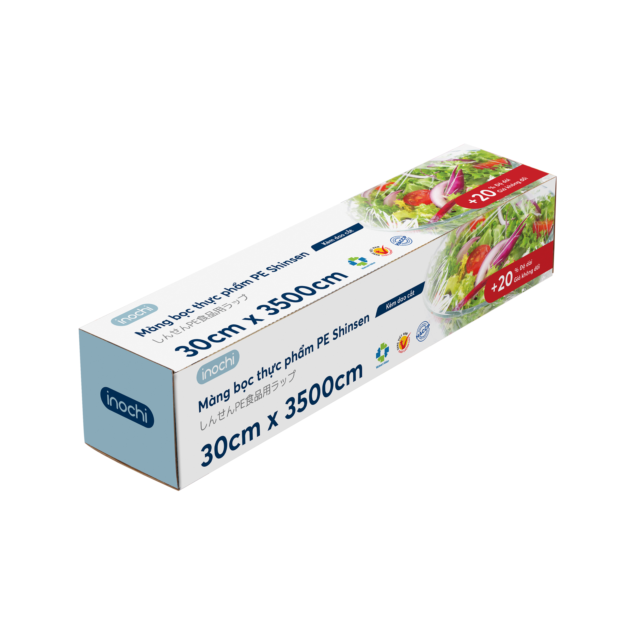 Màng bọc thực phẩm PE Shinsen 30cm x 3500, 10000, 20000, 40000